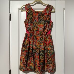 I. Madeline Multicolor Patterned Mini Dress